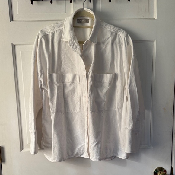 Everlane Tops - Everlane Organic Cotton Oxford Shirt in White L